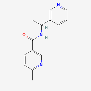 6-methyl-N-(1-pyridin-3-ylethyl)pyridine-3-carboxamide