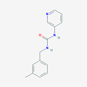 molecular formula C14H15N3O B7525966 1-[(3-Methylphenyl)methyl]-3-pyridin-3-ylurea 