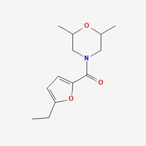 molecular formula C13H19NO3 B7525969 (2,6-Dimethylmorpholin-4-yl)-(5-ethylfuran-2-yl)methanone 