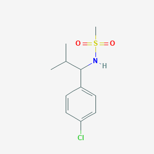 N-[1-(4-chlorophenyl)-2-methylpropyl]methanesulfonamide