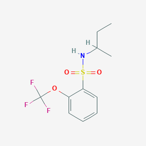 molecular formula C11H14F3NO3S B7526084 N-butan-2-yl-2-(trifluoromethoxy)benzenesulfonamide 