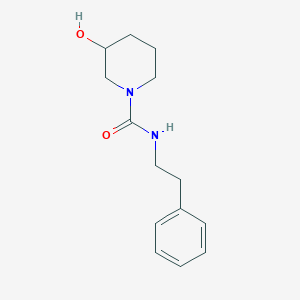 3-hydroxy-N-(2-phenylethyl)piperidine-1-carboxamide
