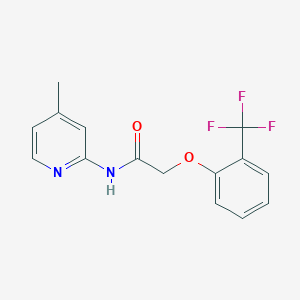 N-(4-methylpyridin-2-yl)-2-[2-(trifluoromethyl)phenoxy]acetamide