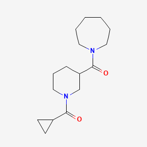 molecular formula C16H26N2O2 B7526207 [3-(Azepane-1-carbonyl)piperidin-1-yl]-cyclopropylmethanone 