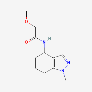 molecular formula C11H17N3O2 B7526277 2-methoxy-N-(1-methyl-4,5,6,7-tetrahydroindazol-4-yl)acetamide 