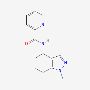 molecular formula C14H16N4O B7526280 N-(1-methyl-4,5,6,7-tetrahydroindazol-4-yl)pyridine-2-carboxamide 