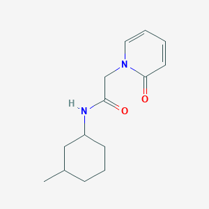 molecular formula C14H20N2O2 B7526309 N-(3-methylcyclohexyl)-2-(2-oxopyridin-1-yl)acetamide 