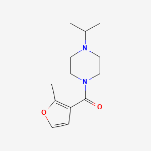 molecular formula C13H20N2O2 B7526311 (2-Methylfuran-3-yl)-(4-propan-2-ylpiperazin-1-yl)methanone 