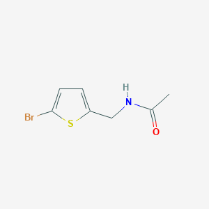 molecular formula C7H8BrNOS B7526357 N-[(5-bromothiophen-2-yl)methyl]acetamide 