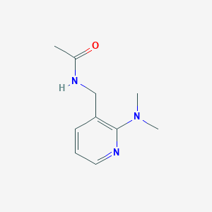 molecular formula C10H15N3O B7526364 N-[[2-(dimethylamino)pyridin-3-yl]methyl]acetamide 