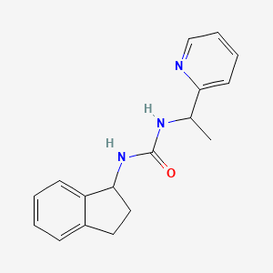 1-(2,3-dihydro-1H-inden-1-yl)-3-(1-pyridin-2-ylethyl)urea