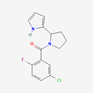 (5-chloro-2-fluorophenyl)-[2-(1H-pyrrol-2-yl)pyrrolidin-1-yl]methanone