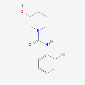 molecular formula C12H15BrN2O2 B7526391 N-(2-bromophenyl)-3-hydroxypiperidine-1-carboxamide 