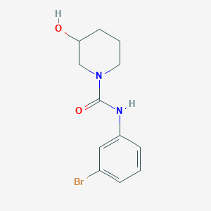 molecular formula C12H15BrN2O2 B7526396 N-(3-bromophenyl)-3-hydroxypiperidine-1-carboxamide 