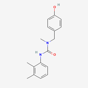 molecular formula C17H20N2O2 B7526424 3-(2,3-Dimethylphenyl)-1-[(4-hydroxyphenyl)methyl]-1-methylurea 