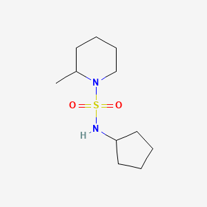 molecular formula C11H22N2O2S B7526433 N-cyclopentyl-2-methylpiperidine-1-sulfonamide 
