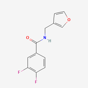 molecular formula C12H9F2NO2 B7526456 3,4-difluoro-N-(furan-3-ylmethyl)benzamide 