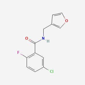 5-chloro-2-fluoro-N-(furan-3-ylmethyl)benzamide