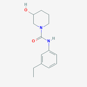 molecular formula C14H20N2O2 B7526490 N-(3-ethylphenyl)-3-hydroxypiperidine-1-carboxamide 