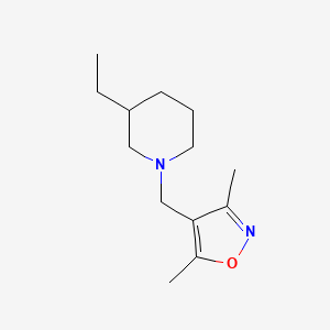 4-[(3-Ethylpiperidin-1-yl)methyl]-3,5-dimethyl-1,2-oxazole