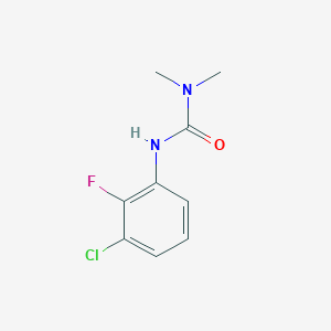 molecular formula C9H10ClFN2O B7526647 3-(3-Chloro-2-fluorophenyl)-1,1-dimethylurea 