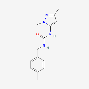 1-(2,5-Dimethylpyrazol-3-yl)-3-[(4-methylphenyl)methyl]urea