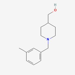 molecular formula C14H21NO B7526710 [1-[(3-Methylphenyl)methyl]piperidin-4-yl]methanol 