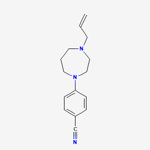 molecular formula C15H19N3 B7526717 4-(4-Prop-2-enyl-1,4-diazepan-1-yl)benzonitrile 