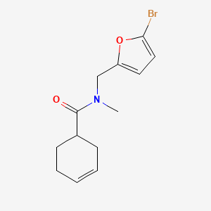 N-[(5-bromofuran-2-yl)methyl]-N-methylcyclohex-3-ene-1-carboxamide