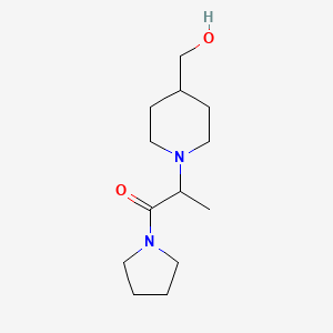 2-[4-(Hydroxymethyl)piperidin-1-yl]-1-pyrrolidin-1-ylpropan-1-one