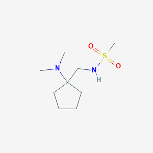 molecular formula C9H20N2O2S B7526828 N-[[1-(dimethylamino)cyclopentyl]methyl]methanesulfonamide 