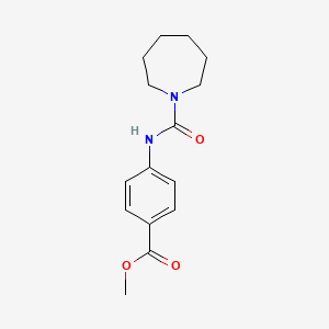 molecular formula C15H20N2O3 B7526831 Methyl 4-(azepane-1-carbonylamino)benzoate 