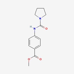 molecular formula C13H16N2O3 B7526836 Methyl 4-(pyrrolidine-1-carbonylamino)benzoate 