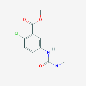 molecular formula C11H13ClN2O3 B7526893 Methyl 2-chloro-5-(dimethylcarbamoylamino)benzoate 