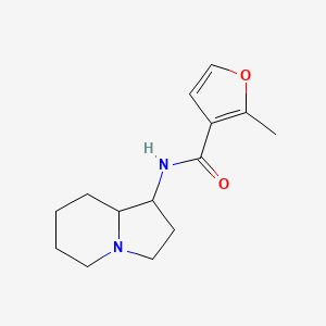 N-(1,2,3,5,6,7,8,8a-octahydroindolizin-1-yl)-2-methylfuran-3-carboxamide