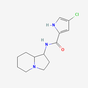 N-(1,2,3,5,6,7,8,8a-octahydroindolizin-1-yl)-4-chloro-1H-pyrrole-2-carboxamide