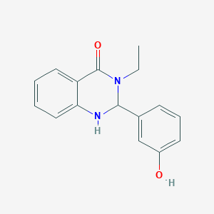 molecular formula C16H16N2O2 B7526922 3-Ethyl-2-(3-hydroxyphenyl)-1,2-dihydroquinazolin-4-one 