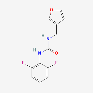 molecular formula C12H10F2N2O2 B7526934 1-(2,6-Difluorophenyl)-3-(furan-3-ylmethyl)urea 