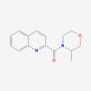 molecular formula C15H16N2O2 B7526935 (3-Methylmorpholin-4-yl)-quinolin-2-ylmethanone 