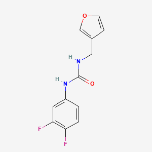 molecular formula C12H10F2N2O2 B7526937 1-(3,4-Difluorophenyl)-3-(furan-3-ylmethyl)urea 