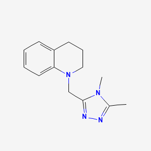 1-[(4,5-dimethyl-1,2,4-triazol-3-yl)methyl]-3,4-dihydro-2H-quinoline