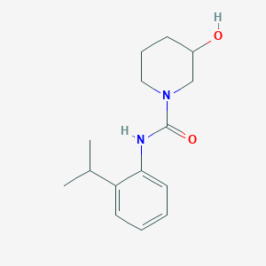 molecular formula C15H22N2O2 B7526995 3-hydroxy-N-(2-propan-2-ylphenyl)piperidine-1-carboxamide 