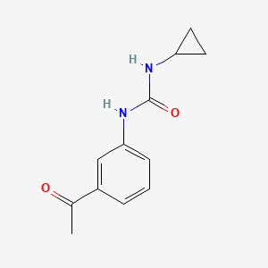 molecular formula C12H14N2O2 B7527013 1-(3-Acetylphenyl)-3-cyclopropylurea 