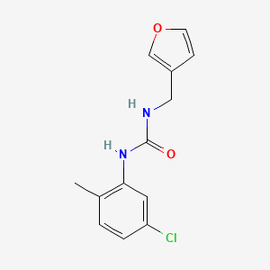molecular formula C13H13ClN2O2 B7527018 1-(5-Chloro-2-methylphenyl)-3-(furan-3-ylmethyl)urea 