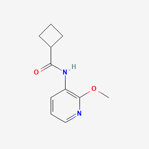 molecular formula C11H14N2O2 B7527027 N-(2-methoxypyridin-3-yl)cyclobutanecarboxamide 