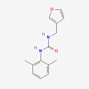 molecular formula C14H16N2O2 B7527046 1-(2,6-Dimethylphenyl)-3-(furan-3-ylmethyl)urea 