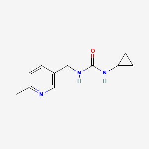 1-Cyclopropyl-3-[(6-methylpyridin-3-yl)methyl]urea