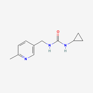 molecular formula C11H15N3O B7527064 1-Cyclopropyl-3-[(6-methylpyridin-3-yl)methyl]urea 