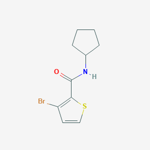 3-bromo-N-cyclopentylthiophene-2-carboxamide