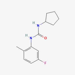 1-Cyclopentyl-3-(5-fluoro-2-methylphenyl)urea
